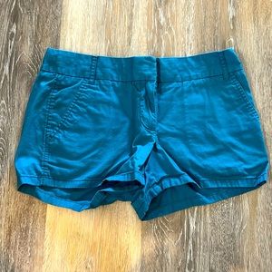J.crew Size 4 Chino Teal Blue Shorts